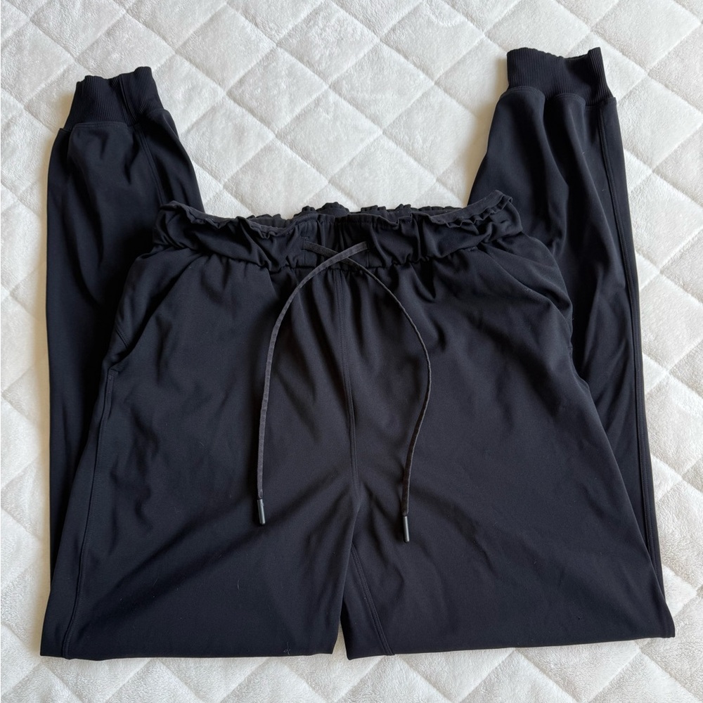 Black Lululemon Stretch Highrise Joggers